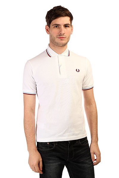 фото Поло Fred Perry Twin Tipped Shirt White