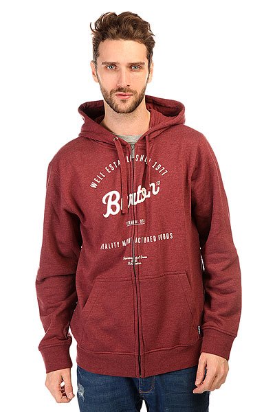 фото Толстовка классическая Burton Qlty Goods Fz Heather Oxblood