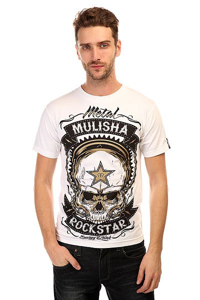 фото Футболка Metal Mulisha Skull Rs Optic White