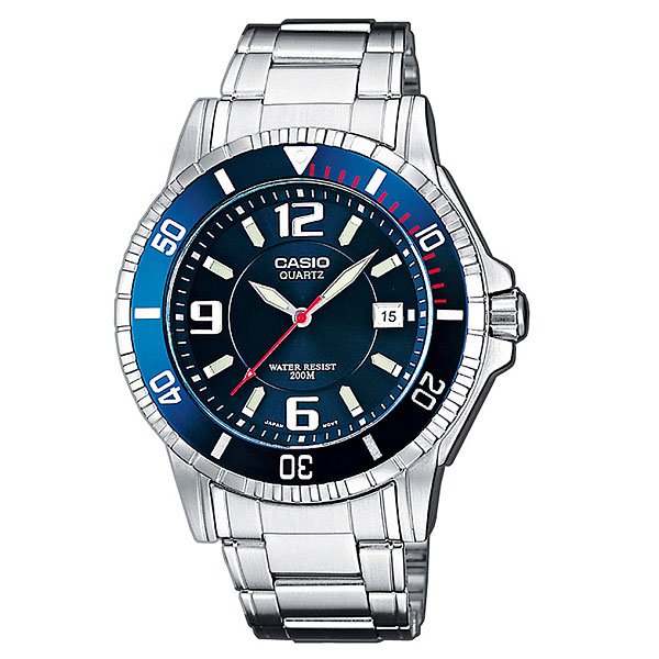 фото Часы Casio Collection Mtd-1053d-2a Silver/Blue