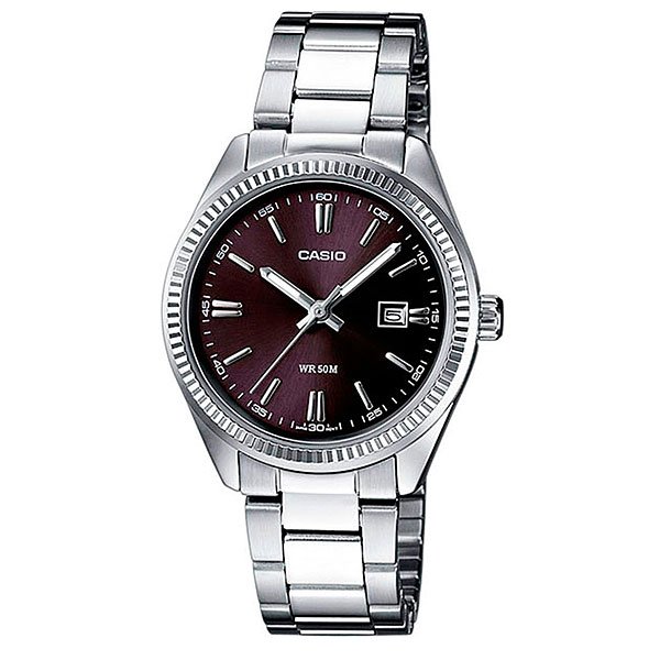 фото Часы Casio Collection Ltp-1302pd-1a1 Silver/Burgundy