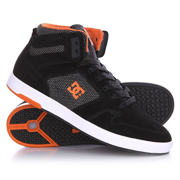 фото Кеды кроссовки высокие DC Nyjah High Se Black/Orange