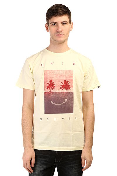 фото Футболка Quiksilver Class Tee Sad Bet Tees Transparent Yellow