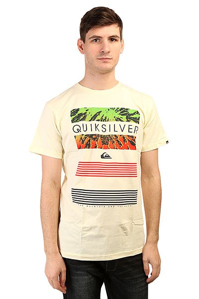 фото Футболка Quiksilver Classic Tee Linup Tees Transparent Yellow