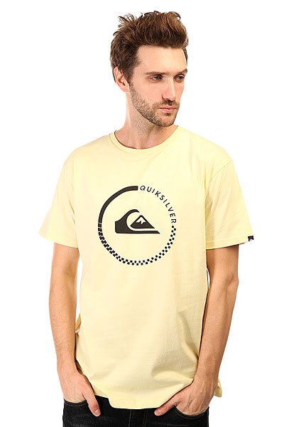 фото Футболка Quiksilver Clas Active Check Tees Transparent Yellow