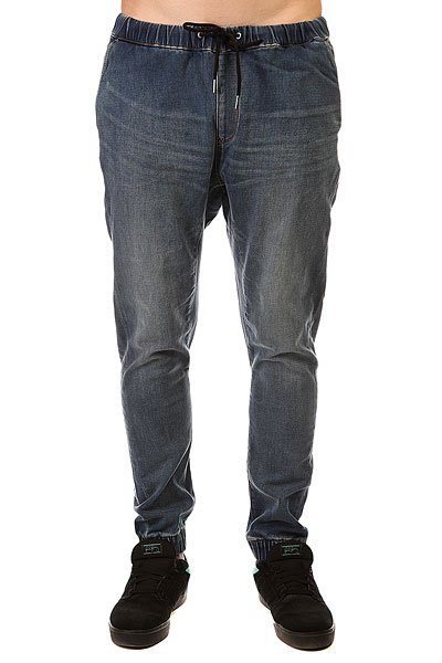 фото Джинсы прямые Quiksilver Fonic Denim Fleec Pant Worn Wash