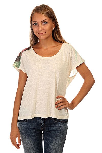 фото Футболка женская Roxy Fashdolpalm J Tees Sand Piper