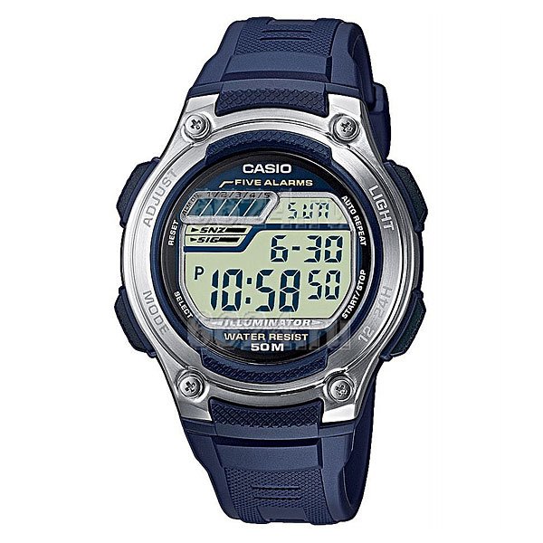 фото Электронные часы Casio Collection W-212h-2a Navy/Grey