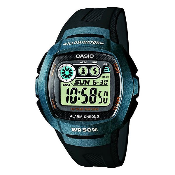 фото Электронные часы Casio Collection W-210-1b Blue/Black