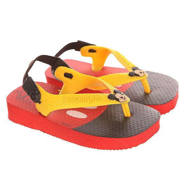 фото Шлепанцы детские Havaianas Disney Classics Red/Yellow/Black