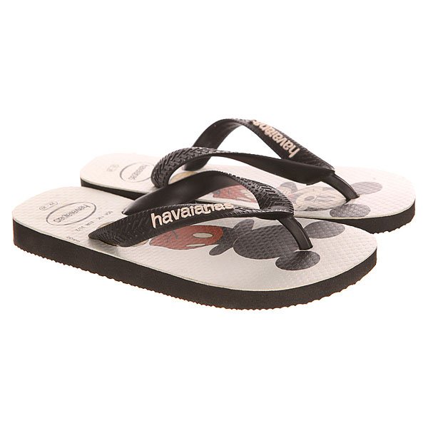 фото Вьетнамки детские Havaianas Disney Stylish Black/White