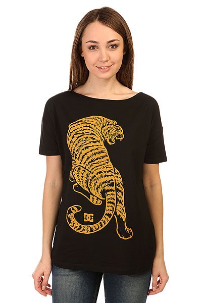 фото Футболка женская DC Tiger Attack Lo Tees Black