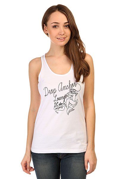 фото Майка женская DC Drop Anchor Tan Tees White