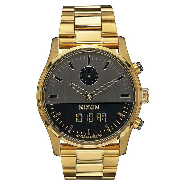 фото Кварцевые часы Nixon Duo Gunmetal/Gold