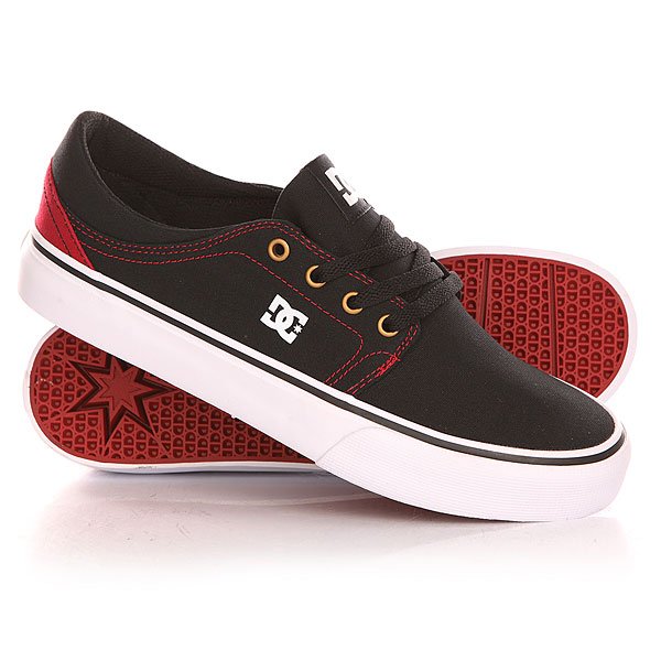 фото Кеды кроссовки низкие DC Trase Tx Shoe Black/Red