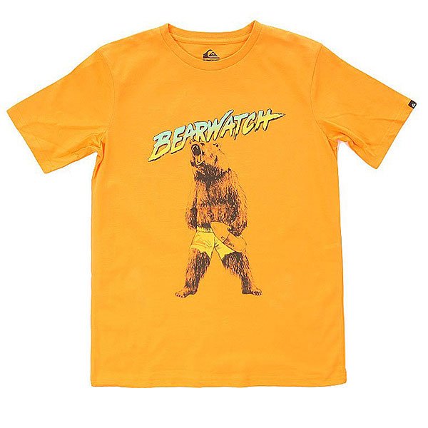 фото Футболка детская Quiksilver Bearwatch Tees Orange Pop