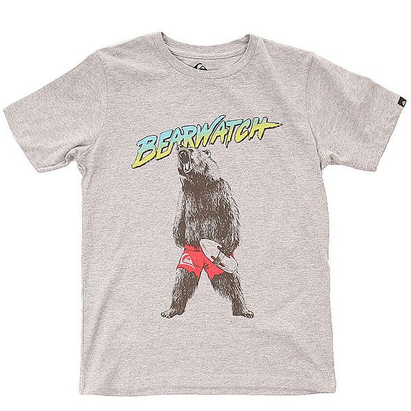 фото Футболка детская Quiksilver Bearwatch Tees Athletic Heather