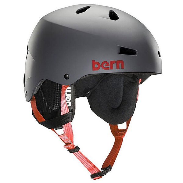 фото Шлем для сноуборда Bern Snow Eps Team Macon Eps Matte Grey/Cordova Earflaps