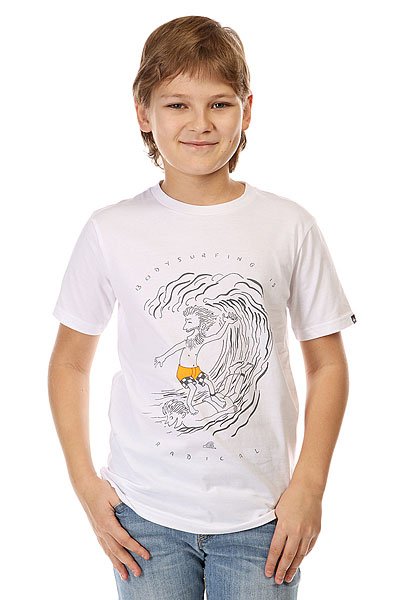 фото Футболка детская Quiksilver Radical Surfing Tees White