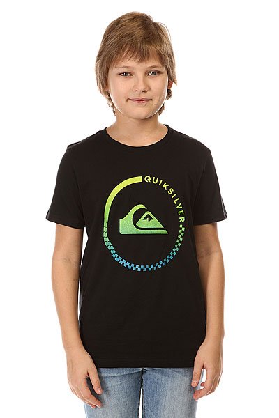 фото Футболка детская Quiksilver Active Check Tees Anthracite