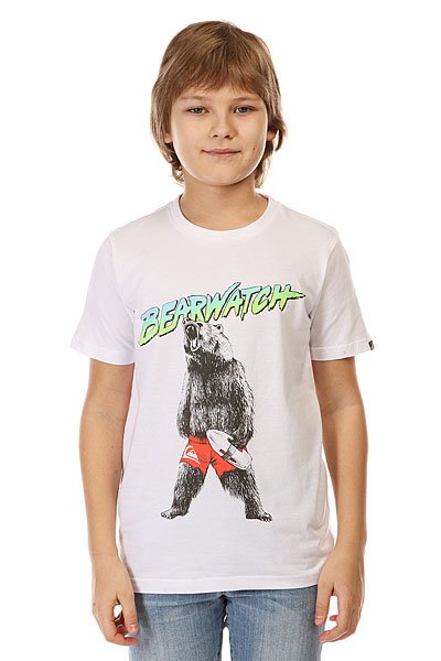 фото Футболка детская Quiksilver Bearwatch Tees White