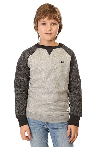 фото Толстовка свитшот детская Quiksilver Rionegro Youth Otlr Light Grey Heather