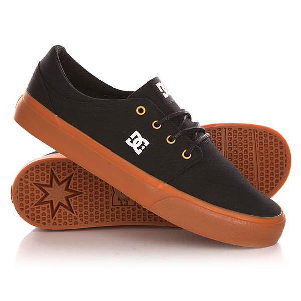 фото Кеды кроссовки низкие DC Trase Tx Shoe Black/Gold