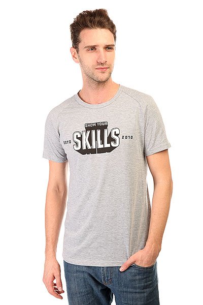 фото Футболка Skills 3d Raglan Grey Melange