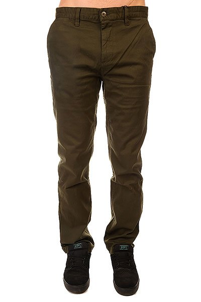 фото Штаны прямые DC Wrk Str Chino Ndpt Dark Olive