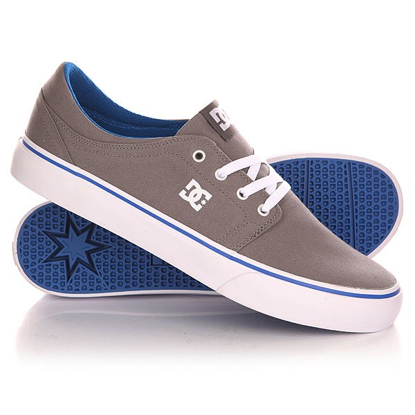 фото Кеды кроссовки низкие DC Trase Tx Shoe Grey/Blue