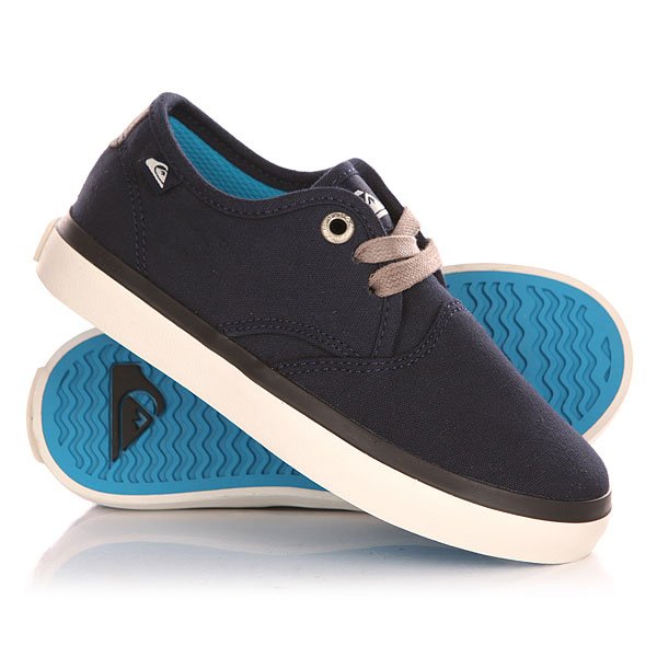 фото Кеды кроссовки низкие детские Quiksilver Shorebreak B Shoe Blue/White