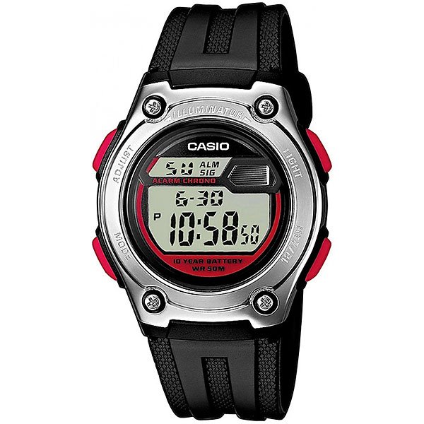 фото Электронные часы Casio Collection W-211-1B Black/Grey/Red