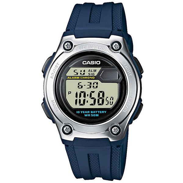 фото Электронные часы Casio Collection W-211-2A Blue/Grey