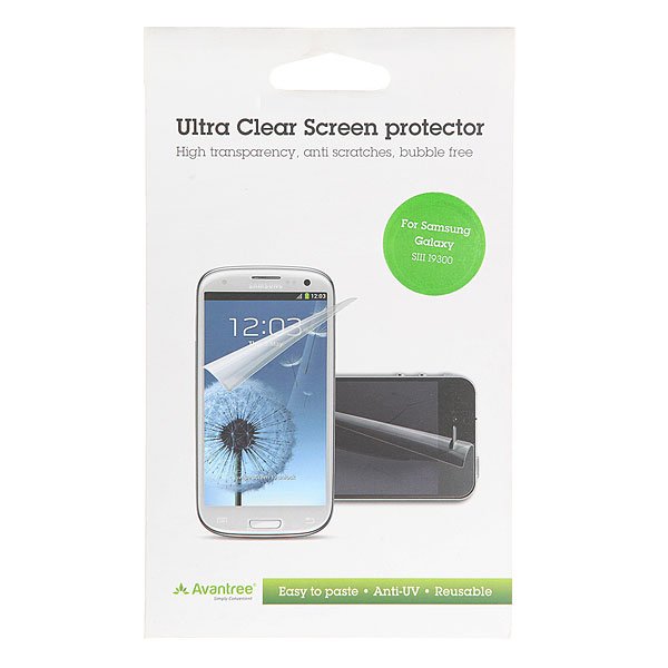 фото Пленка для защиты экрана Avantree Sumsung Galaxy S3 i9300 Clear