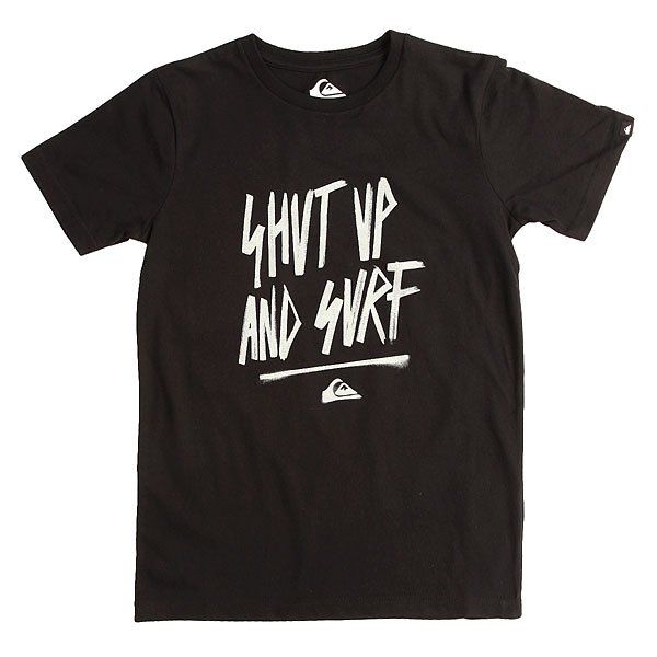 фото Футболка детская Quiksilver Shut Up And Surf Anthracite