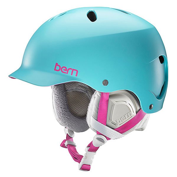 фото Шлем для сноуборда женский Bern Snow EPS Lenox Satin Aqua/Grey Liner