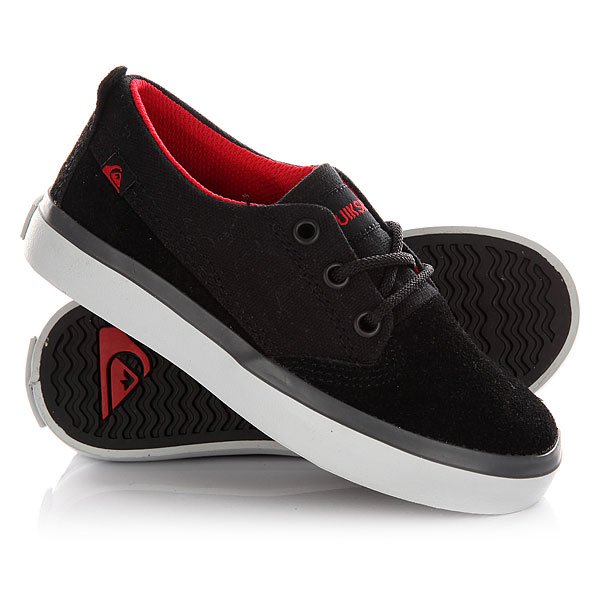 фото Кеды кроссовки низкие детские Quiksilver Beacon Black/Black/Grey