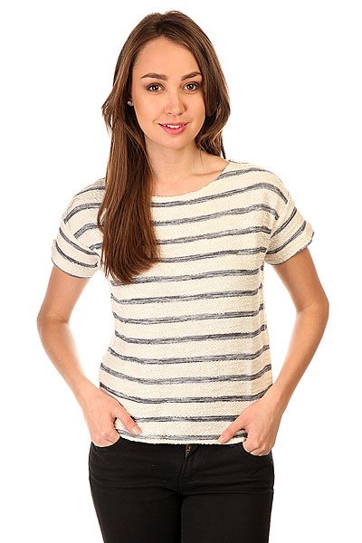 фото Футболка женская Roxy Adelaide Adelaide Stripe Combo Black/White