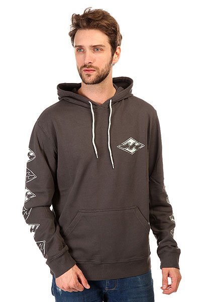 фото Толстовка кенгуру Billabong Stamped Up Hood Anthracite