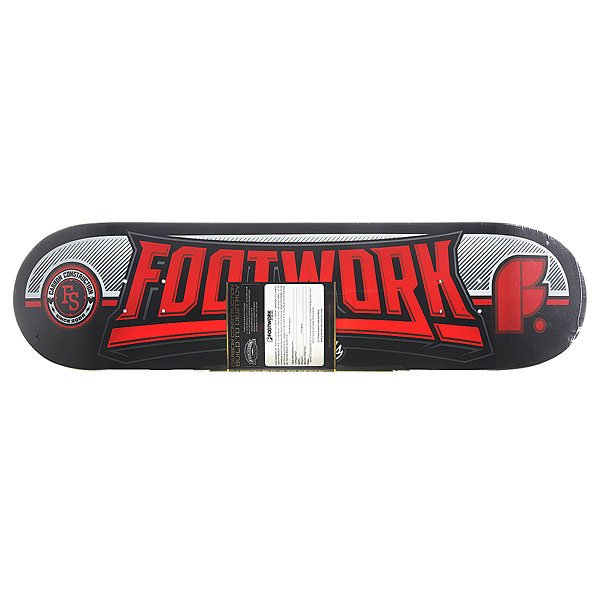фото Дека для скейтборда для скейтборда Footwork Carbon Monument Red/Black 32.5 x 8.25 (21 см)