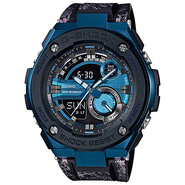 фото Электронные часы Casio G-Shock Gst-200cp-2a Black/Blue