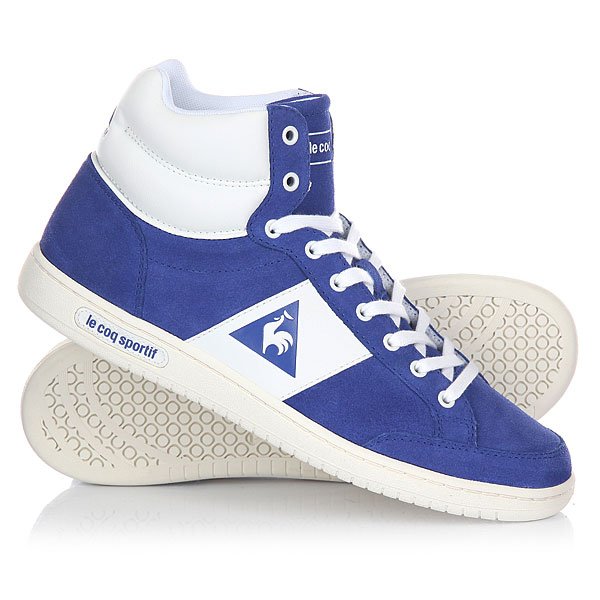 фото Кеды кроссовки высокие Le Coq Sportif Prestige Court Mid Suede Cobalt