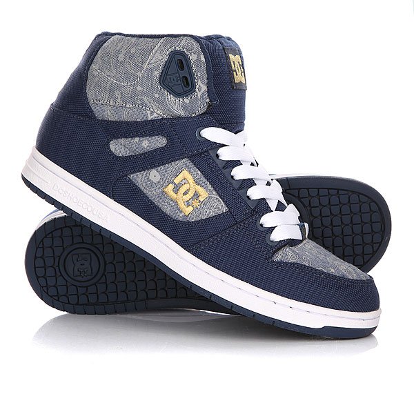 фото Кеды кроссовки высокие женские DC Rebound High Tx SE Insignia Blue