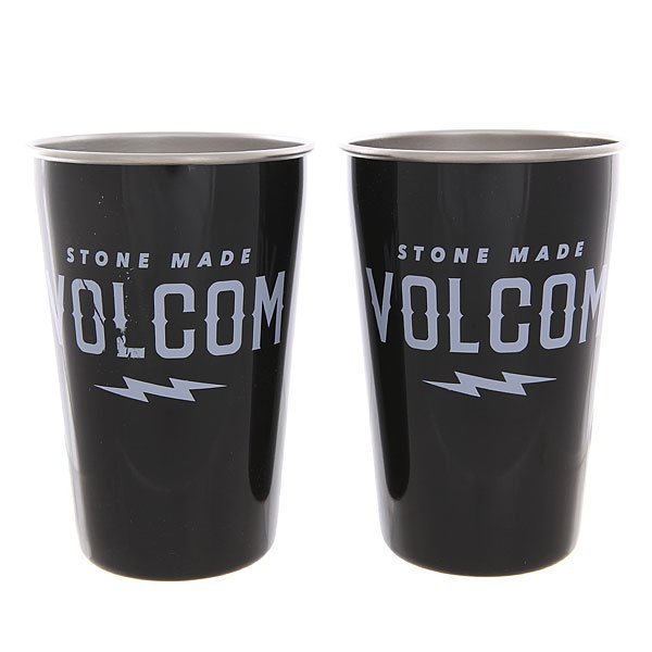 

Стакан Mizu Volcom Party Cup Set Glossy Black White Print
