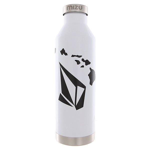 фото Бутылка для воды Mizu Volcom V8 Stone Hawaii Glossy White Black Print