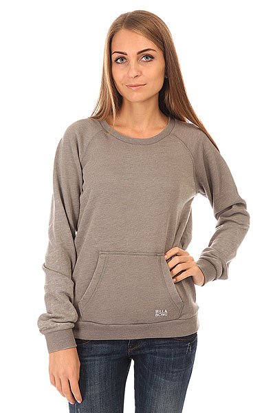 фото Толстовка кенгуру женская Billabong Essential Cr Dk Athl Grey