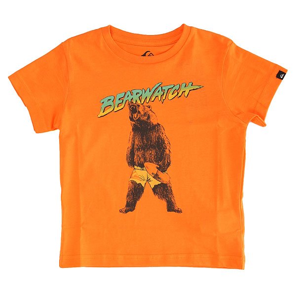 фото Футболка детская Quiksilver Bearwatch K Tees Orange Pop