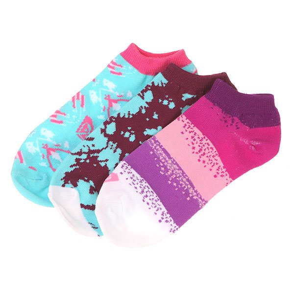 фото Комплект носков женский Roxy 3pk Tie Dye Grunge Multi