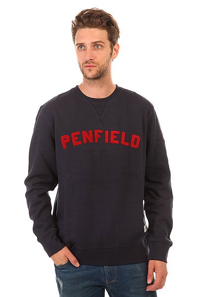 фото Толстовка свитшот Penfield Brookport Crew Sweat Navy