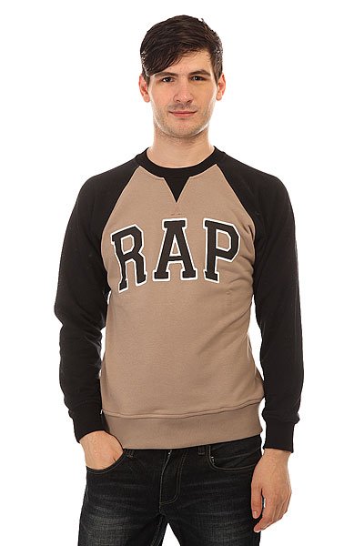 фото Толстовка свитшот Anteater Crewneck Rap Black/Beige